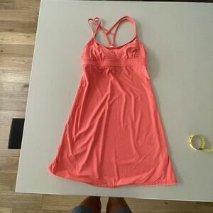 Athleta Swimwear Womens S Shorebreak Coral Dress UPF 50 Athletic Mini Stretch